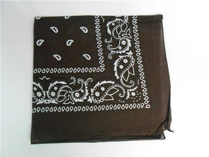 100% Cotton Paisley Bandanas Double Sided