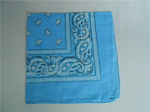 100% Cotton Paisley Bandanas Double Sided