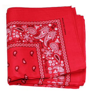 100% Cotton Paisley Bandanas Double Sided