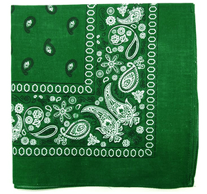 100% Cotton Paisley Bandanas Double Sided