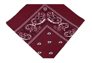 100% Cotton Paisley Bandanas Double Sided