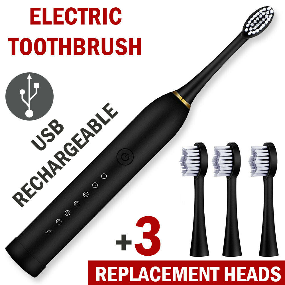 Rechargeable Sonic Electric Toothbrush for Adults and Kids