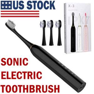 Rechargeable Sonic Electric Toothbrush for Adults and Kids