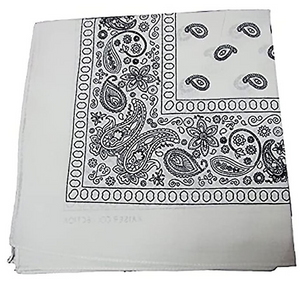 100% Cotton Paisley Bandanas Double Sided