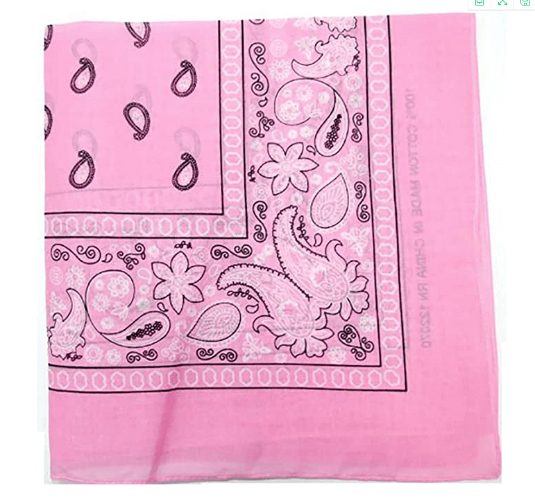 100% Cotton Paisley Bandanas Double Sided