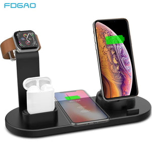 4 in 1 Wireless Charging Stand Holder For Apple Watch iPhone and Airpods  - E-Suke