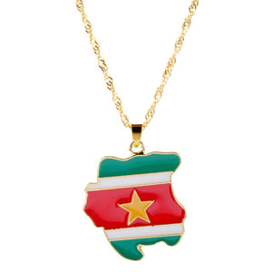 Africa Country Flag Necklace
