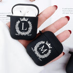 Luxury Crown Letter Silicone Apple Airpods 1 2 Case