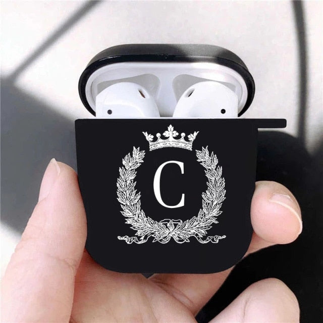 Luxury Crown Letter Silicone Apple Airpods 1 2 Case