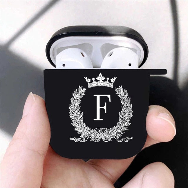 Luxury Crown Letter Silicone Apple Airpods 1 2 Case