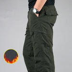 Thicken Fleece Cargo Pants - E-Suke