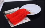 Ethnic Long Tassel Earrings - E-Suke