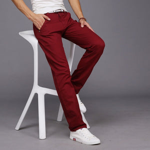 Midweight Slim Long Casual Pants - E-Suke