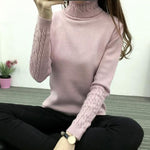 Knit Long Sleeve Cashmere Sweater - E-Suke