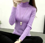 Knit Long Sleeve Cashmere Sweater - E-Suke